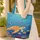 Majestic Sea Turtle Tropical Fish Ocean Coral Reef Your Name Banner - Ocean Life Lover Gift Quilted Tote Bag - 4
