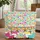 Personalized Foxes Seashells Starfish Coral - Ocean Wildlife Gift Quilted Tote Bag - 1