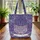 Ornate Cat Face Swirling Floral Abstract - Cat Lover Everyday Use Gift Quilted Tote Bag - 3