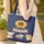 Personalized Sunflower Bunting Stars Berries - Patriotic Farmhouse Gift Quilted Tote Bag - 4