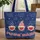 Patriotic Gnomes Stars Fireworks - Independence Day Celebration Gift for Americans Quilted Tote Bag - 1