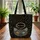 Cat Gold Stars Celestial Personalized Medallion - Cat Lover Everyday Tote Gift Quilted Tote Bag - 3