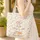 Dreamcatcher Hanging Feathers Personalized Bunting Floral - Boho Lifestyle Gift Quilted Tote Bag - 4