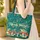 Two Frogs on Spotted Toadstools Forest Foliage Berries - Wildlife Lover Gift Quilted Tote Bag - 4