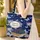 Black Cat Antique Books Night Sky Lilacs Butterflies - Reading Lover Gift Quilted Tote Bag - 4