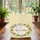 Fluffy White Bunny Floral Wreath Your Name Golden Leaves - Everyday Carry Gift Quilted Tote Bag - 3
