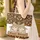 Wolf Head Feather Personalized Rustic Sign - Wildlife Lover Gift Quilted Tote Bag - 4