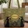 Art Deco Women Silhouettes Botanical Foliage Medallion - Vintage Lifestyle Gift Quilted Tote Bag - 1