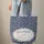 Bunny Lily of the Valley Floral Wreath Personalized Name - Nature Lover Everyday Tote Quilted Tote Bag - 6