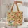 Birds Bunting Pennant Flags Flowers - Everyday Lifestyle Home Decor Gift for Bird Lover Quilted Tote Bag - 5