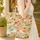Birds Bunting Pennant Flags Flowers - Everyday Lifestyle Home Decor Gift for Bird Lover Quilted Tote Bag - 4