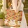 Personalized Golden Retriever Autumn Leaves Name - Fall Harvest Dog Lover Gift Quilted Tote Bag - 4