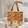 Personalized Golden Retriever Autumn Leaves Name - Fall Harvest Dog Lover Gift Quilted Tote Bag - 5