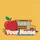 Personalized Name Red Apple Colorful Crayons School Bus Back to School Gift for Kids Quilted Tote Bag - 7
