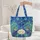 Majestic Peacocks Elaborate Tail Feathers Arabesque Lotus Blossoms - Wildlife Lover Carryall Quilted Tote Bag - 5