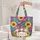 Garden Gnomes Sunflower Butterflies Floral Name Wreath - Garden Lover Gift Quilted Tote Bag - 5