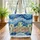 Baby Sea Turtles Ocean Waves Seashells Starfish - Ocean Lover Gift for Kids Quilted Tote Bag - 3