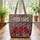 Cardinal Birds Floral Garden Folk - Wildlife Lover Everyday Gift Quilted Tote Bag - 3