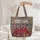 Cardinal Birds Floral Garden Folk - Wildlife Lover Everyday Gift Quilted Tote Bag - 5