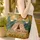Rustic Teepee Mountains Sun Moon Arrowhead Leaves Wooden Sign - Outdoor Adventure Gift Quilted Tote Bag - 4
