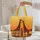 Giraffes Savanna Acacia Trees Personalized Name Scroll - Wildlife Lover Gift Quilted Tote Bag - 5