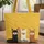 Black Cream Brown Llamas Leaf Garland Golden Swirls - Everyday Carry Gift Quilted Tote Bag - 1