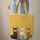 Black Cream Brown Llamas Leaf Garland Golden Swirls - Everyday Carry Gift Quilted Tote Bag - 6