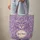 Purple Eye Cat Face Floral Paisley Swirls - Custom Cat Lover Home Decor Gift Quilted Tote Bag - 6