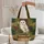 Barn Owl with Golden Eyes Vintage Leather Books Curved Parchment Scroll - Book Lover Gift Quilted Tote Bag - 5