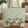 Vintage Travel Trailer Wildflower Leaves - Outdoor Adventure Gift Quilted Tote Bag - 1