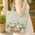 Vintage Travel Trailer Wildflower Leaves - Outdoor Adventure Gift Quilted Tote Bag - 4