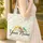 Chinoiserie Birds White Blossoms Personalized Name - Wildlife Lover Gift Quilted Tote Bag - 4