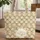 Personalized Daisy Wreath Name - Botanical Everyday Carryall Gift Quilted Tote Bag - 1