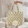 Personalized Daisy Wreath Name - Botanical Everyday Carryall Gift Quilted Tote Bag - 5
