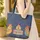 Three Chickens Personalized Name Sign Leaves - Farmhouse Decor Gift for Chicken Lover Quilted Tote Bag - 4