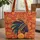 African Woman Profile Ornate Headwear - Everyday Carryall Travel Gift Quilted Tote Bag - 1