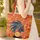 African Woman Profile Ornate Headwear - Everyday Carryall Travel Gift Quilted Tote Bag - 4