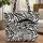 Personalized Zebra Giraffe Name Black White - Wildlife Safari Gift Quilted Tote Bag - 1