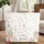 Bunnies Wildflower Wreath Personalized Name - Kids Room Decor Baby Gift Quilted Tote Bag - 1