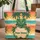 Tropical Sunset Beach Palm Foliage Medallion - Everyday Travel Lifestyle Quilted Tote Bag - 1