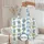 Blue White Arches Planters Cobblestone Travel Essential Gift for Travelers Quilted Tote Bag - 5