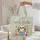 Fluffy Shih Tzu Dog Reading Floral Garden Storybook - Dog Lover Everyday Tote Quilted Tote Bag - 5