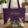 Cats in Hats Tropical Foliage Your Name - Personalized Gift for Cat Lover Quilted Tote Bag - 1