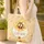 Bumblebee Golden Sunflower Floral Wreath Name - Nature Lover Everyday Tote Quilted Tote Bag - 4