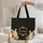 Bunnies Sunflower Wreath Olive Leaves - Wildlife Lover Everyday Carry Gift Quilted Tote Bag - 5