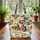 Cat Face Expressive Eyes Flowing Ribbon Organic Swirls - Everyday Carry for Cat Lover Quilted Tote Bag - 3
