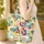 Cat Face Expressive Eyes Flowing Ribbon Organic Swirls - Everyday Carry for Cat Lover Quilted Tote Bag - 4