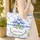 Texas Bluebonnet Flowers Blue Floral Name Garland - Floral Lover Everyday Tote Quilted Tote Bag - 4
