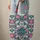 Fuchsia Pink Floral Wreath Custom Name - Personalized Gift Lifestyle Quilted Tote Bag - 6