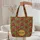 Ornate Indian Floral Wreath Personalized Name - Boho Lifestyle Everyday Tote Gift Quilted Tote Bag - 5